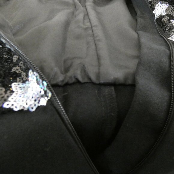 Black Romper Silver Stars M&S Kids Sparkling Unique Quality NWT Youth Size 14-15 - Picture 5 of 6